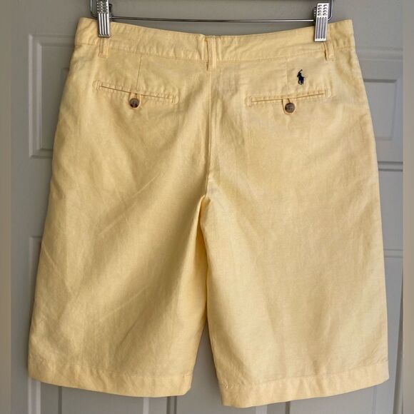 Polo by Ralph Lauren Shorts 11” Yellow Sz 18 - Picture 6 of 14